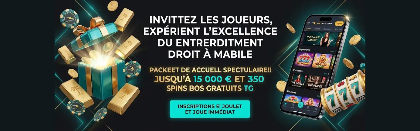 Bonus bienvenue BetRiviera pour booster le capital de départ